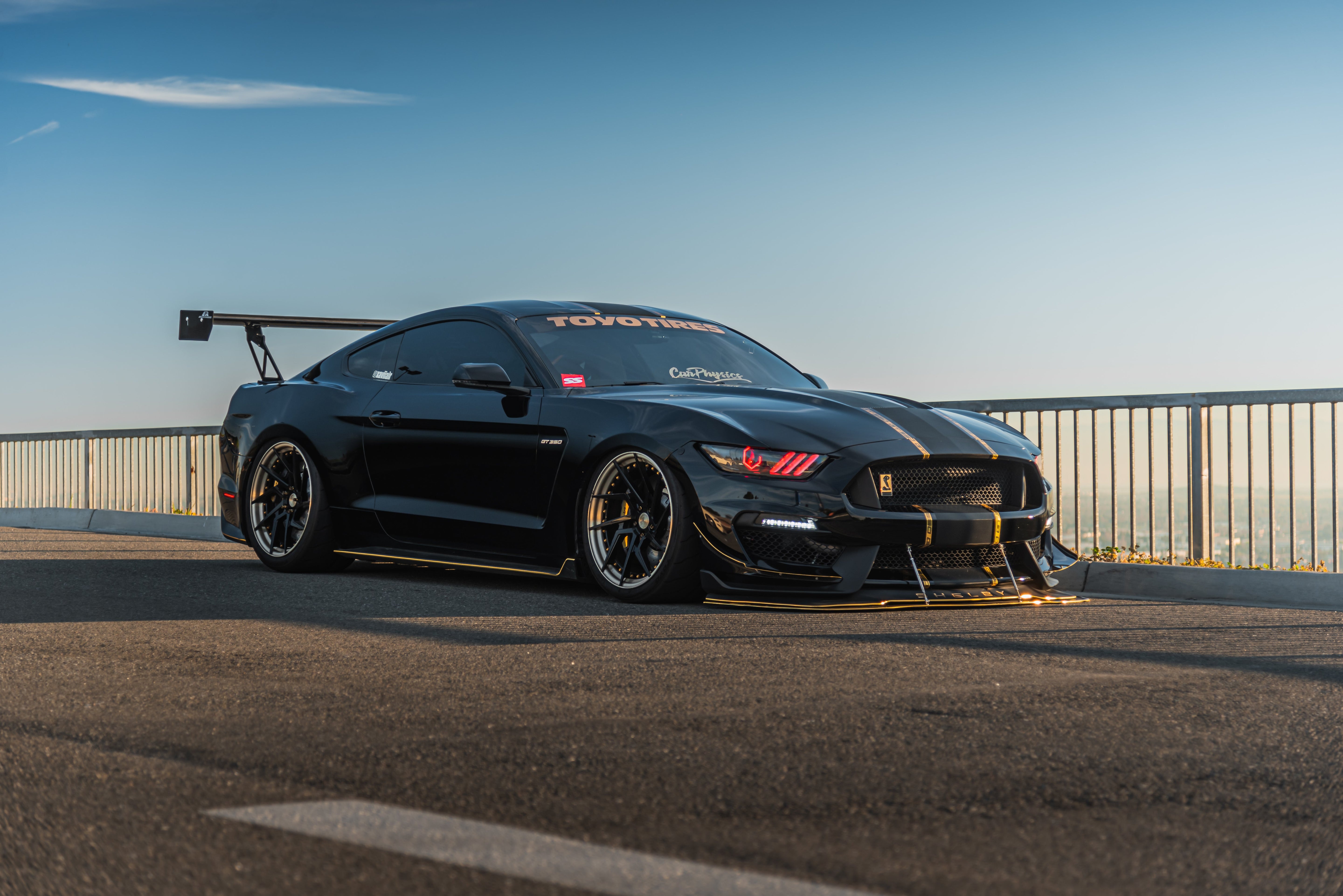 Ford Mustang S550 Shelby GT350 / GT350R Carbon Fiber Front Wind Splitter 2015-2023-Front Wind Splitter-Grocery Getter Performance