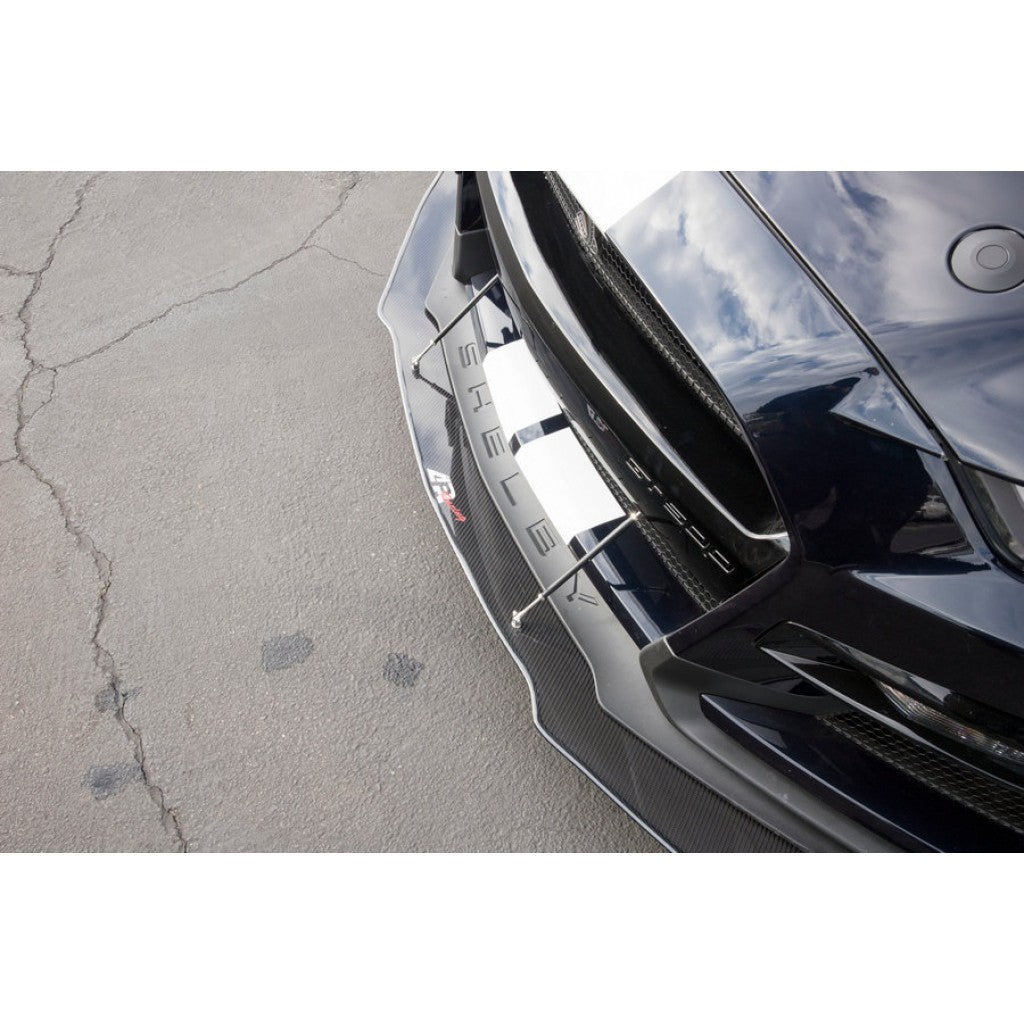 Ford Mustang S550 Shelby GT500 Carbon Fiber Front Wind Splitter w/ Rods 2020-2023-Front Wind Splitter-Grocery Getter Performance