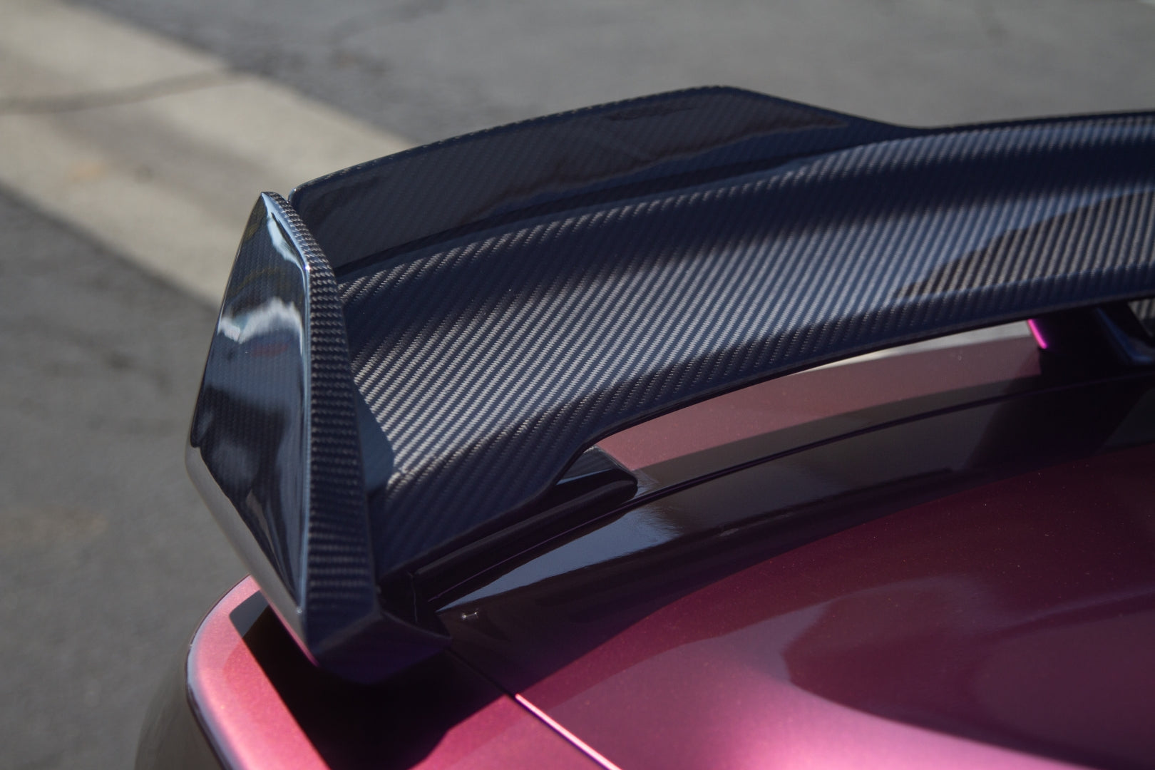 Ford Mustang S650 Dark Horse Carbon Fiber Spoiler with Gurney 2024 - Current-Rear spoiler-Grocery Getter Performance