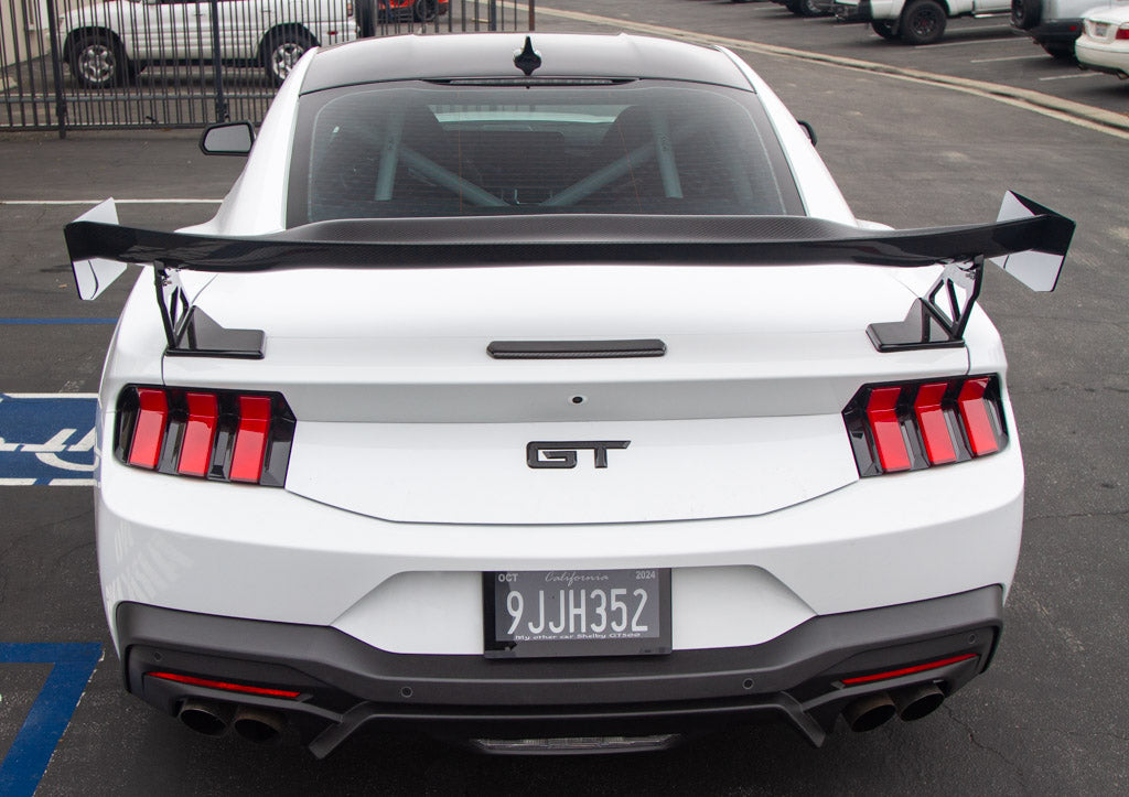 Ford Mustang S650 GTC200 Carbon Fiber Adjustable Wing 2024 - Current-GTC-200 Wing-Grocery Getter Performance