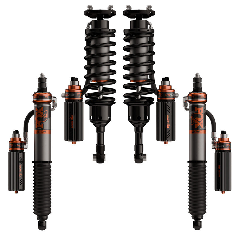 Fox 2024+ Toyota Tacoma 3.2 Factory Race Live Valve Internal Bypass Coilover Kit - 2-3in Lift-Shocks and Struts-Grocery Getter Performance