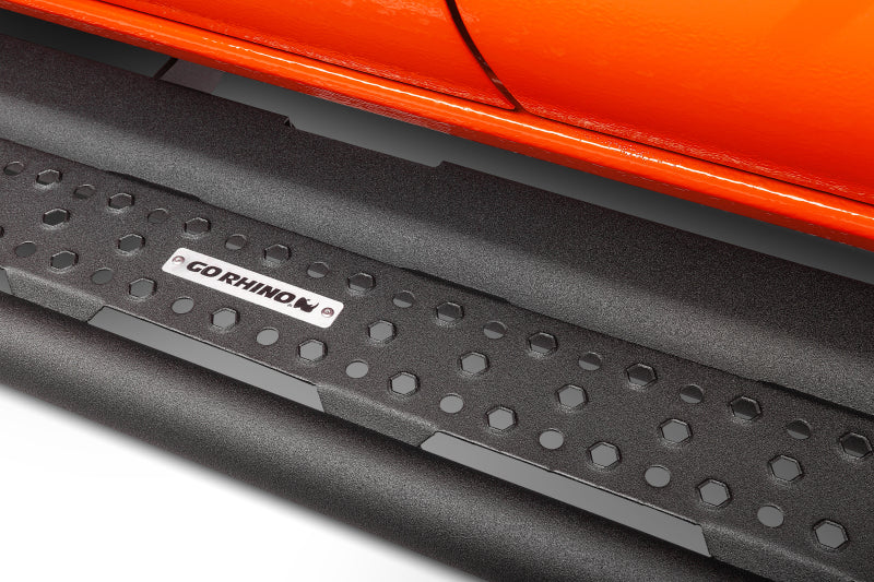 Go Rhino Dominator Extreme D6 SideSteps - Tex Blk - 80in-Side Steps-Grocery Getter Performance