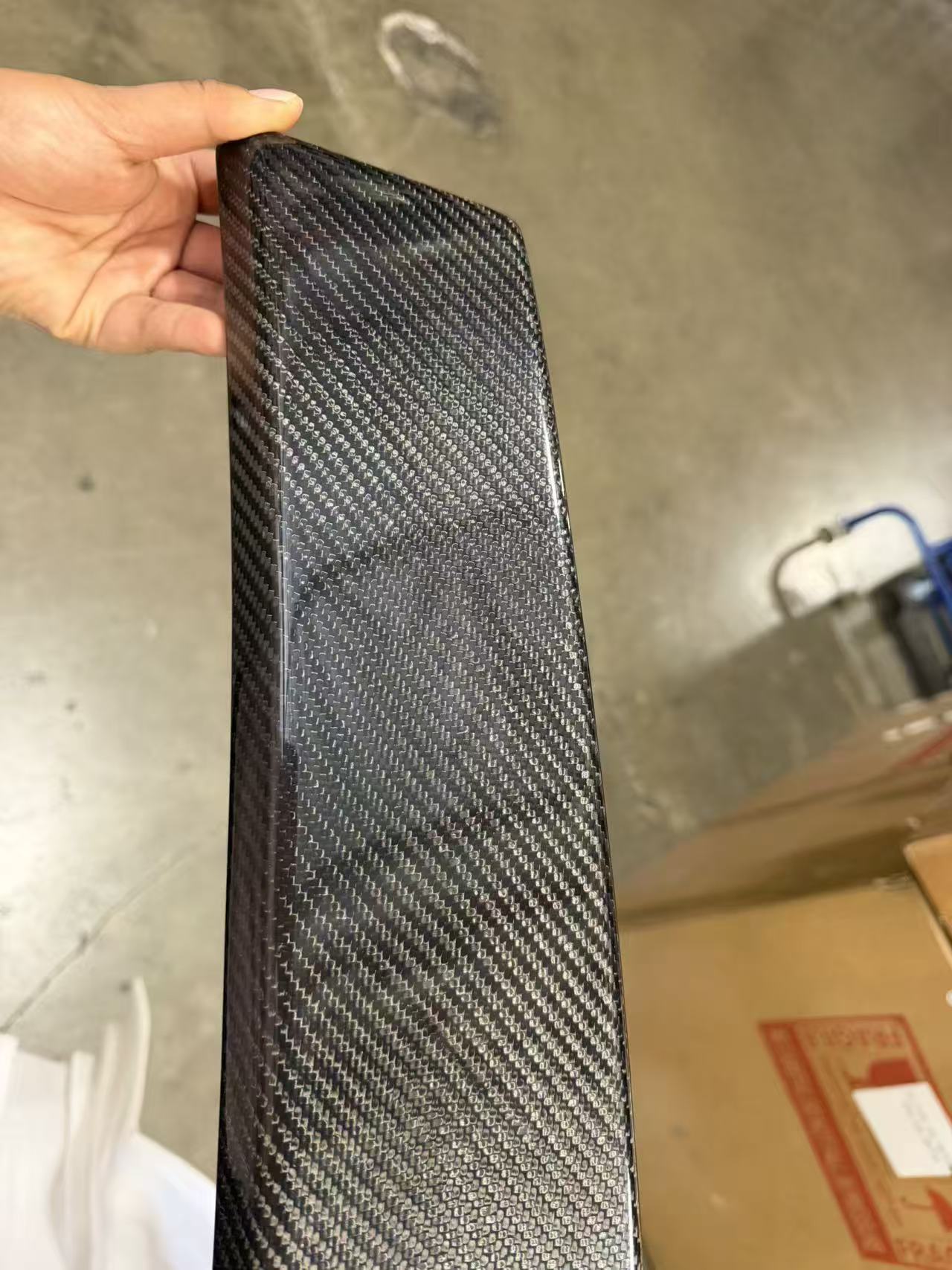 Blemished / Outlet - 2009-15 Cadillac CTS-V Sedan Full Carbon Fiber Wickerbill Rear Trunk Spoiler
