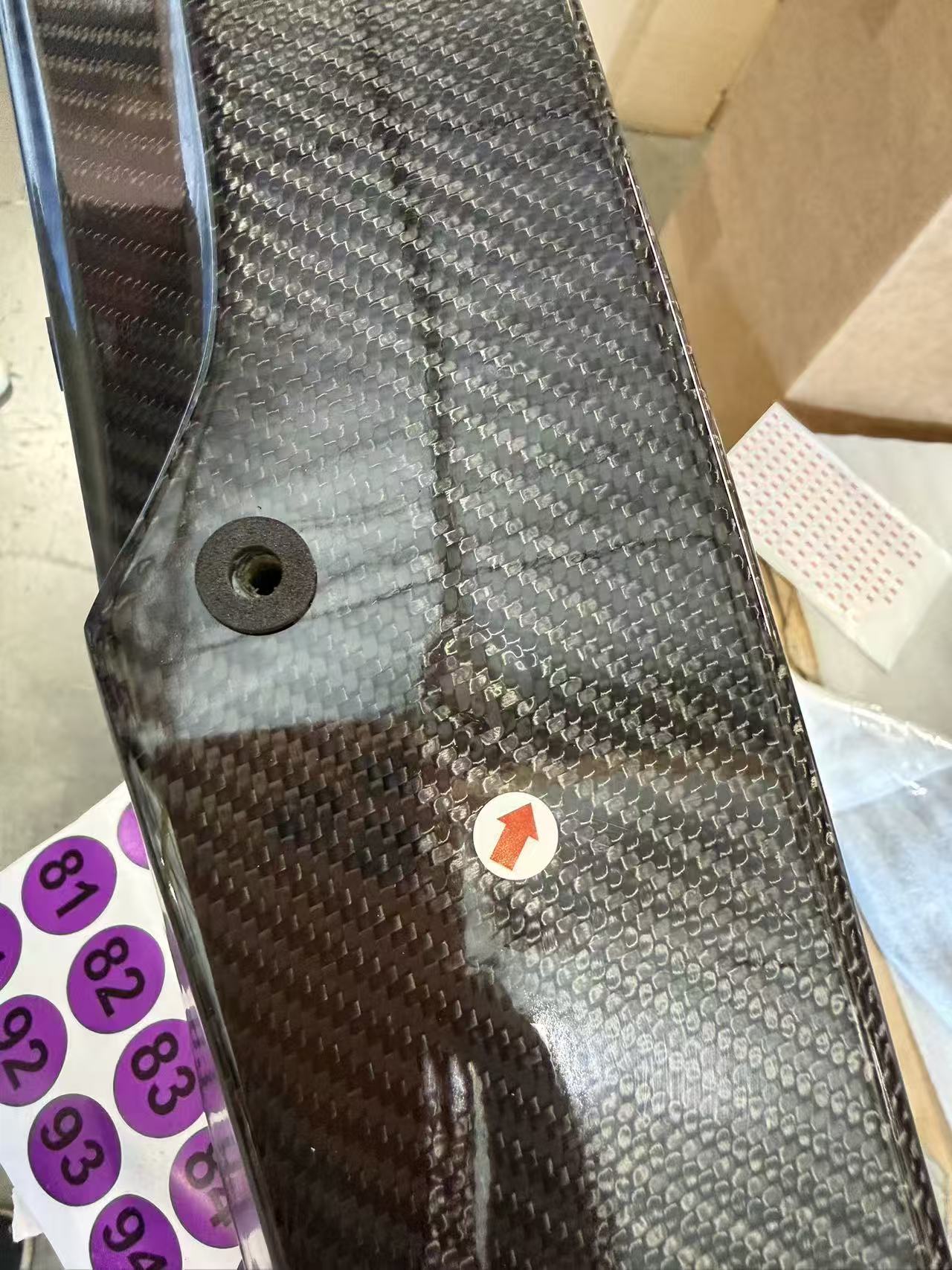 Blemished / Outlet - 2009-15 Cadillac CTS-V Sedan Full Carbon Fiber Wickerbill Rear Trunk Spoiler