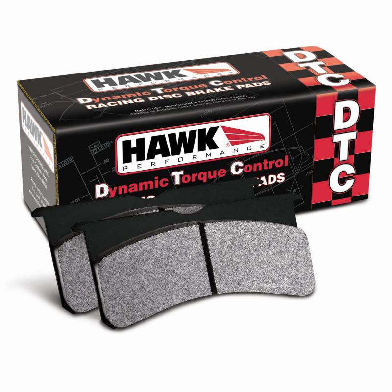 Hawk 06-13 Chevrolet Corvette Z06 DTC-30 Race Rear Brake Pads (One Piece)-Brake Pads - Racing-Grocery Getter Performance