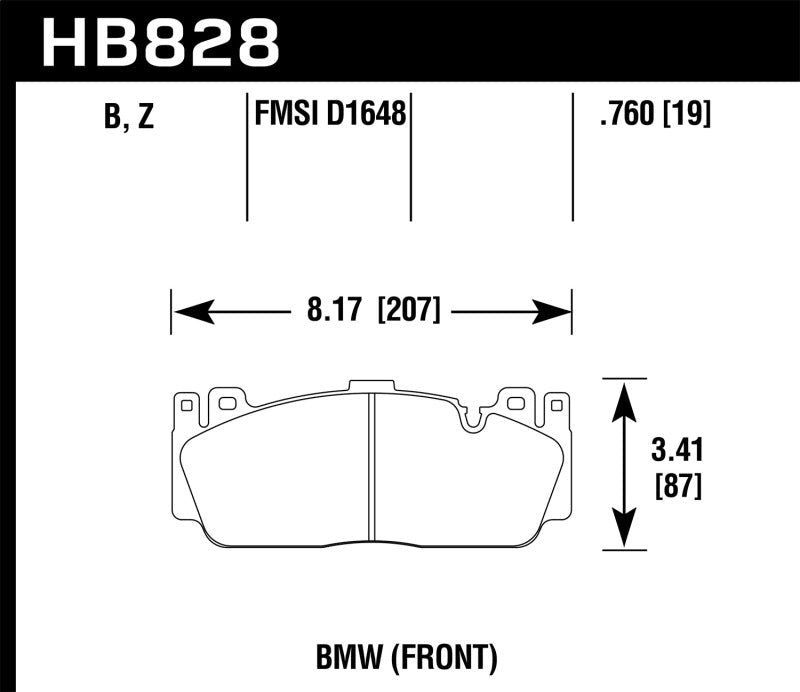 Hawk 12-20 BMW M2/3/4/5/6 DTC-60 Motorsports Front Brake Pads - Grocery Getter Performance