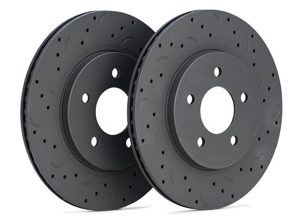 Hawk Talon 2015 Audi S3 Drilled and Slotted Rear Brake Rotor Set-Brake Rotors - Slot & Drilled-Grocery Getter Performance