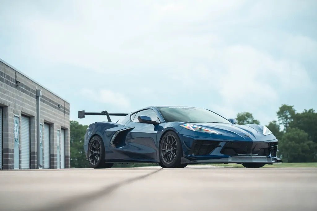 High Downforce Front Splitter Endplates - Corvette Stingray (C8) - Grocery Getter Performance