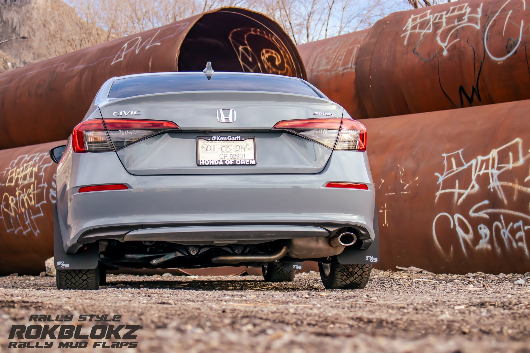Honda Civic Sedan 2022+ Rally Mud Flaps