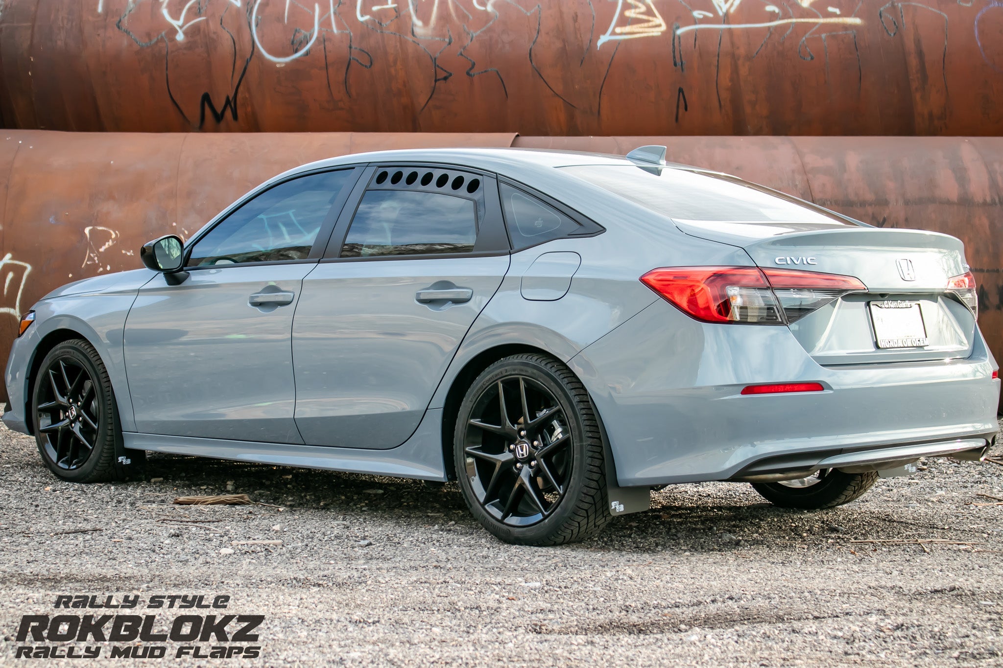 Honda Civic Sedan 2022+ Rally Mud Flaps