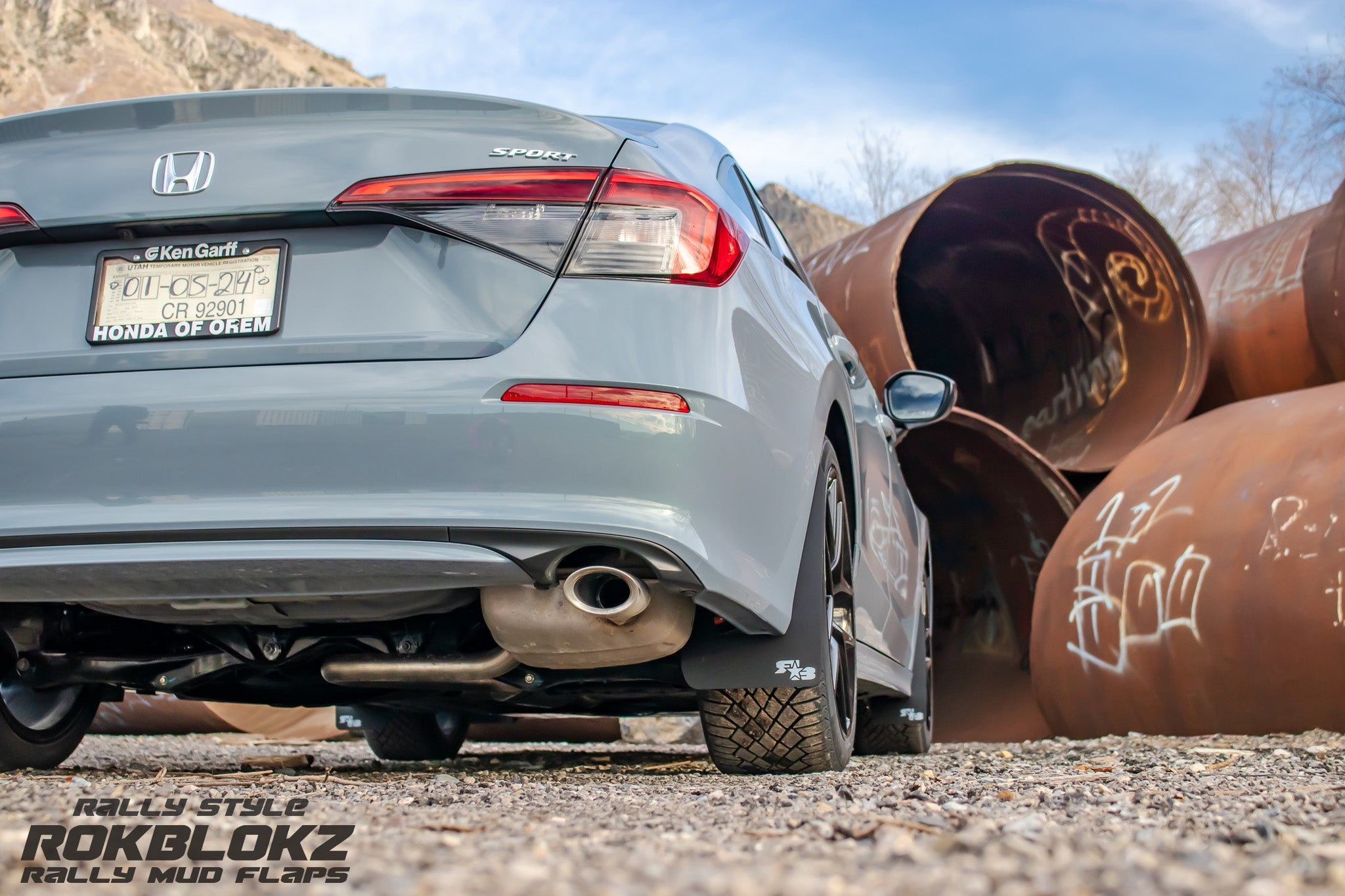 Honda Civic Sedan 2022+ Rally Mud Flaps