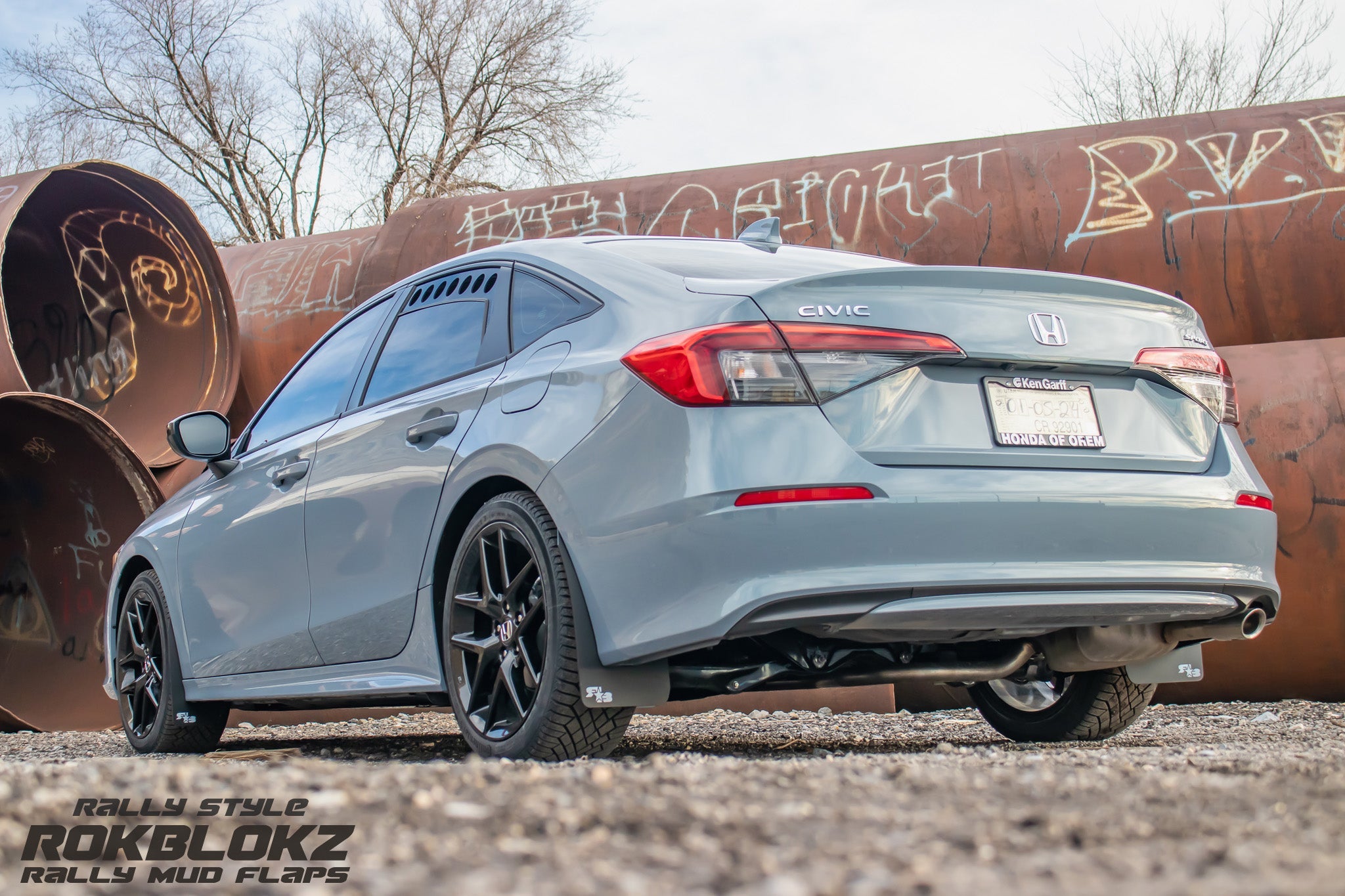 Honda Civic Sedan 2022+ Rally Mud Flaps