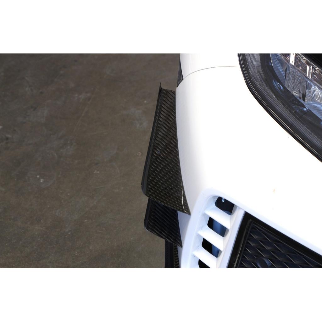 Honda FK8 Civic Type R Carbon Fiber Front Bumper Canards 2017 - 2021-Front Bumper Canards-Grocery Getter Performance