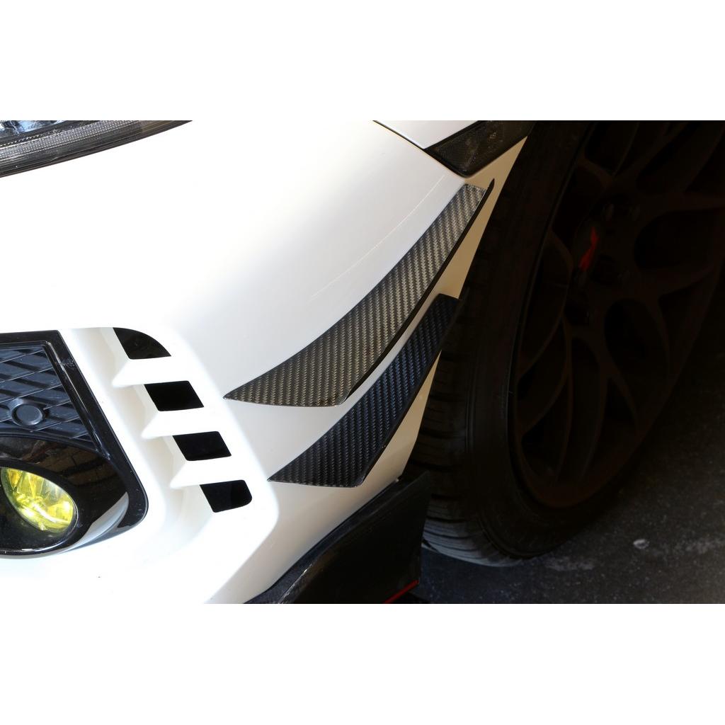 Honda FK8 Civic Type R Carbon Fiber Front Bumper Canards 2017 - 2021-Front Bumper Canards-Grocery Getter Performance
