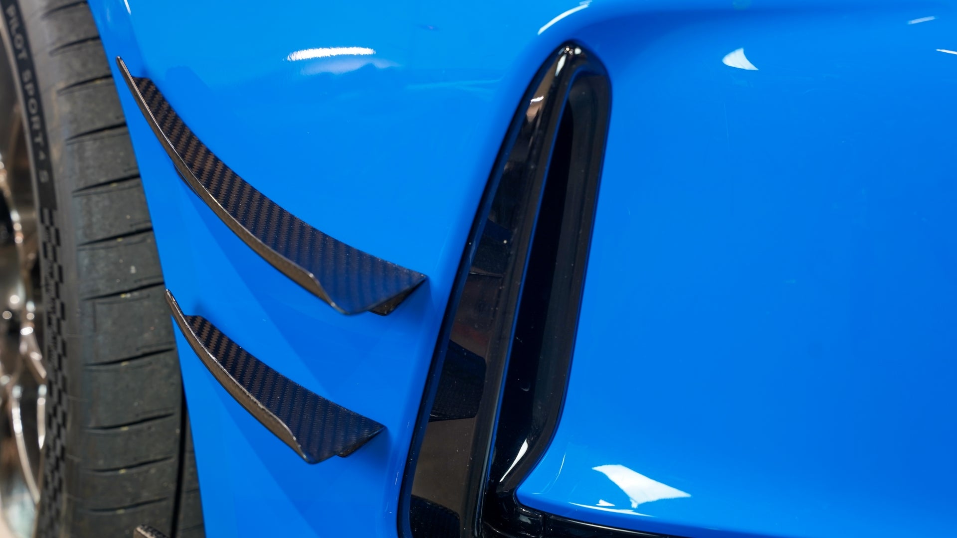 Honda FL5 Civic Type R Carbon Fiber Front Bumper Canards 2023 - Current-Front Bumper Canards-Grocery Getter Performance