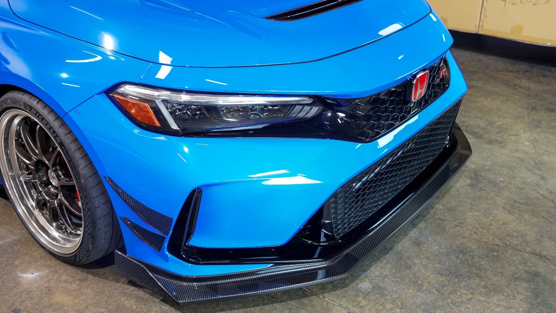 Honda FL5 Civic Type R Carbon Fiber Front Bumper Canards 2023 - Current-Front Bumper Canards-Grocery Getter Performance