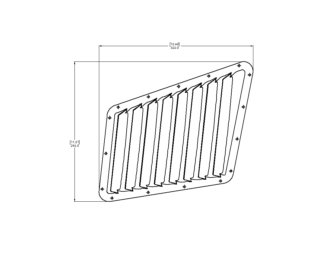 Hood Louver Kit - Focus RS/ST (MK3)