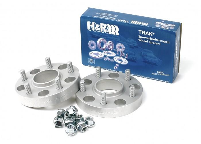H&R Trak+ 25mm DRM Wheel Adaptor 5/100 Bolt 57.1 CB 12x1.5 Thread to fit 5/108 Bolt 63.3 CB 14x1.5-Wheel Spacers & Adapters-Grocery Getter Performance