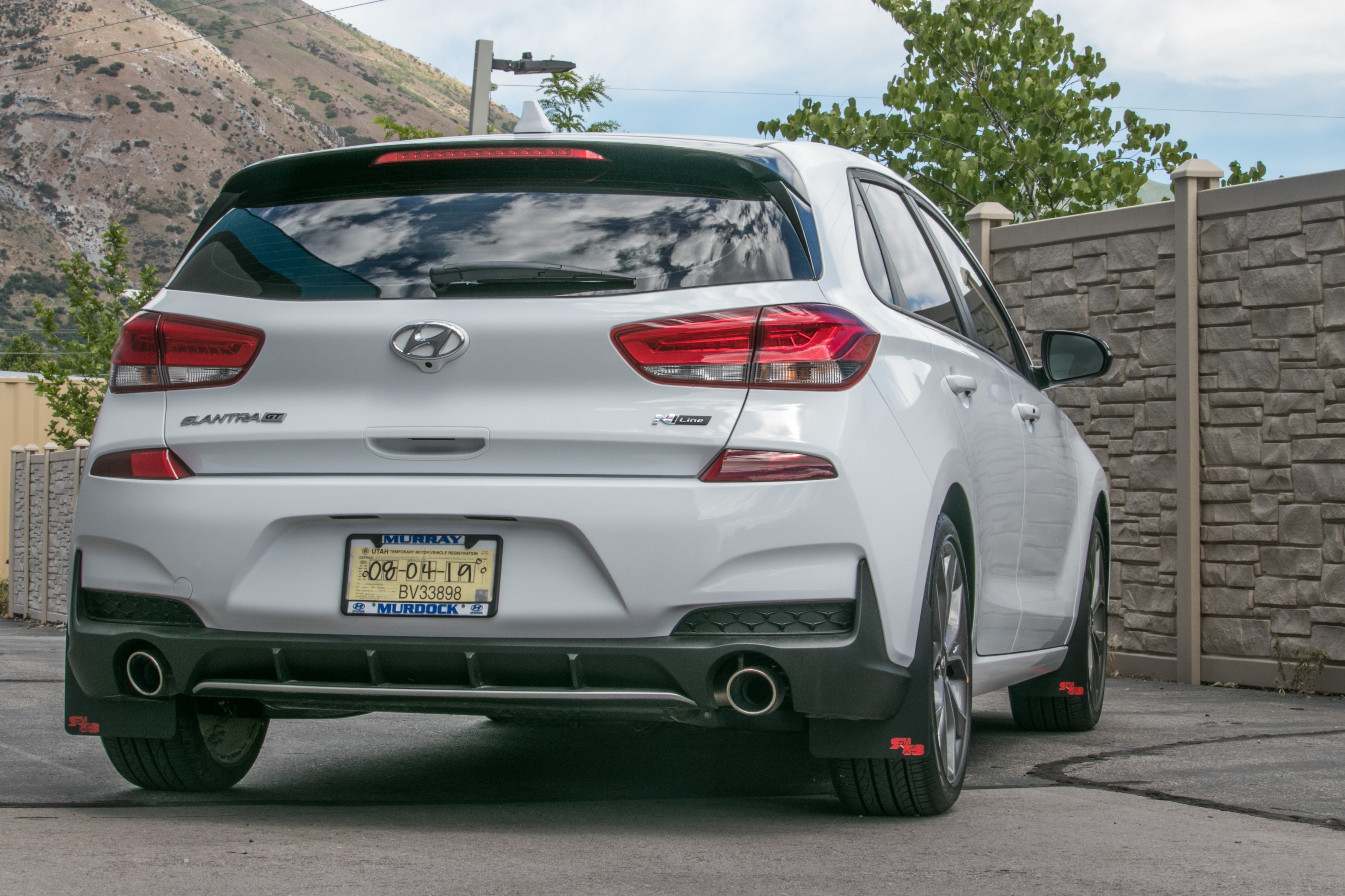Hyundai Elantra GT N-Line Hatchback 2019-2020 Rally Mud Flaps