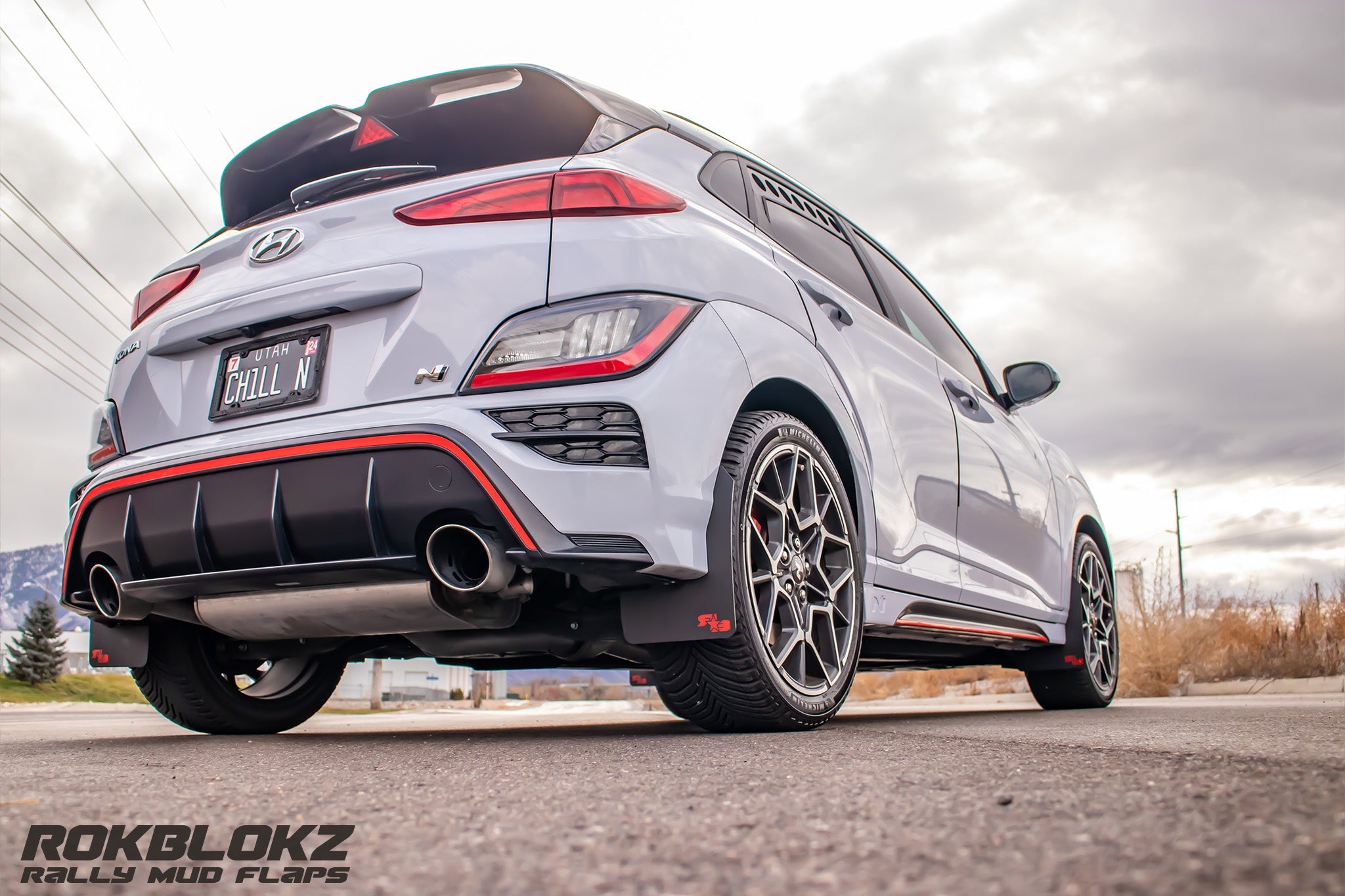 Hyundai Kona 2018-2023 Rally Mud Flaps