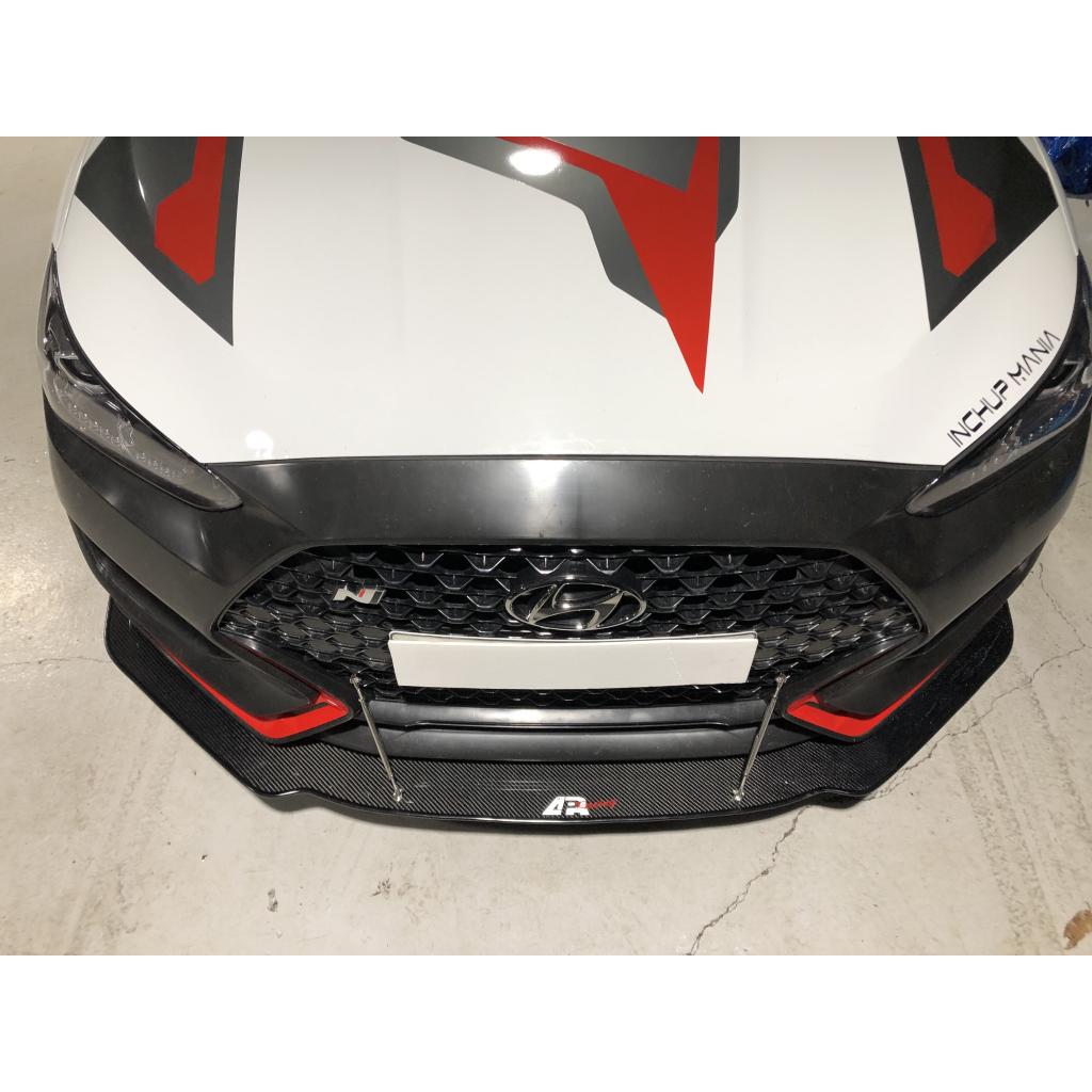 Hyundai Veloster N Carbon Fiber Front Wind Splitter 2019-2022-Front Wind Splitter-Grocery Getter Performance