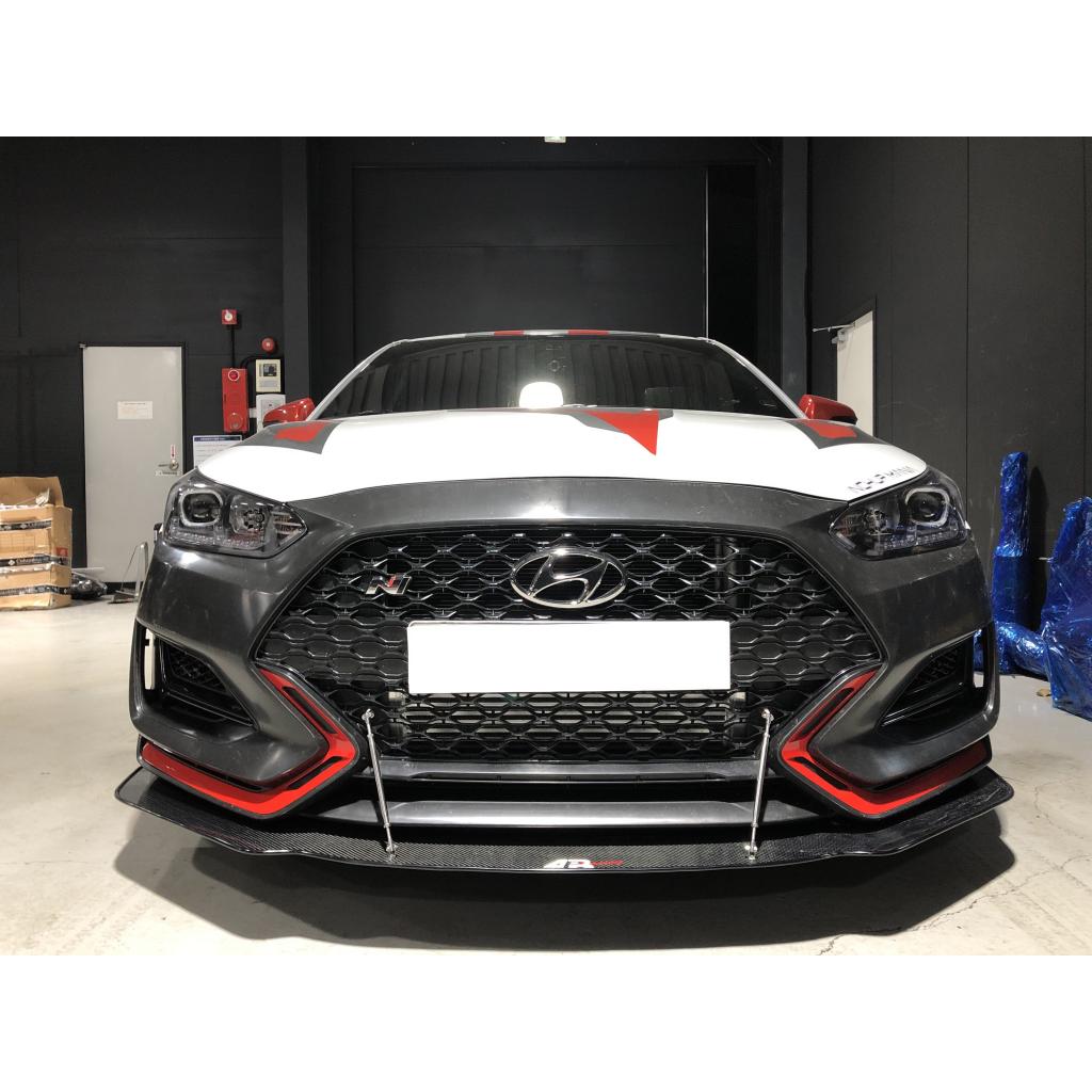 Hyundai Veloster N Carbon Fiber Front Wind Splitter 2019-2022-Front Wind Splitter-Grocery Getter Performance
