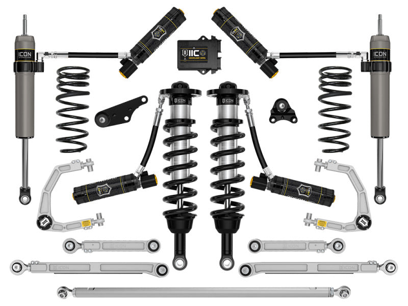 ICON 2024+ Toyota Tacoma 1.25in-3in Stage 13 Suspension System Billet-Coilovers-Grocery Getter Performance