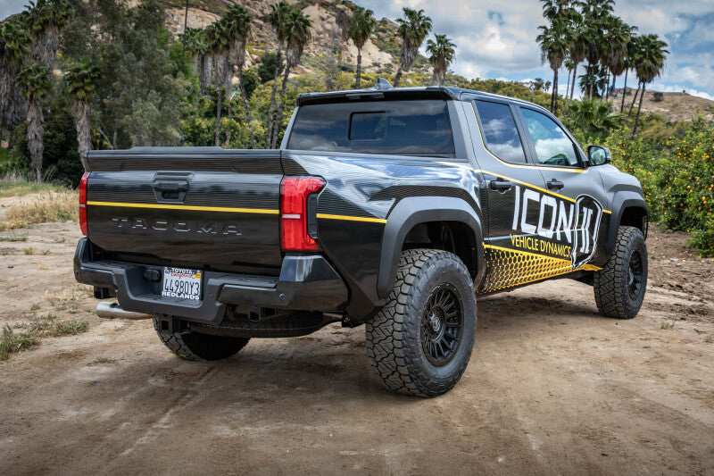 ICON 2024+ Toyota Tacoma 1.25in-3in Stage 13 Suspension System Tubular-Coilovers-Grocery Getter Performance