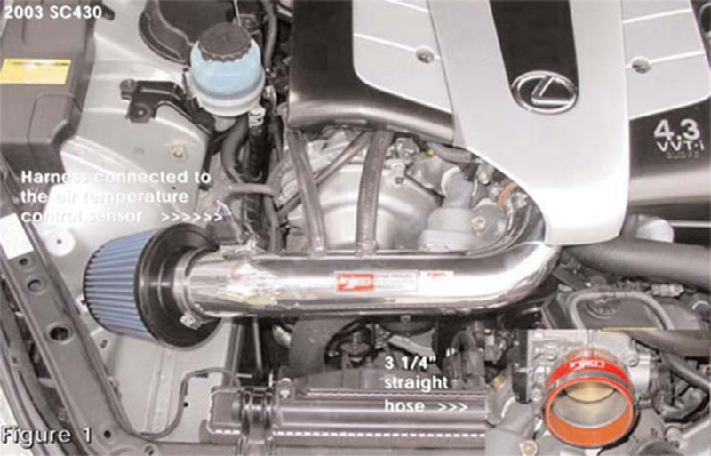 Injen 01-03 LS430 GS430 SC430 Polished Short Ram Intake-Cold Air Intakes-Grocery Getter Performance