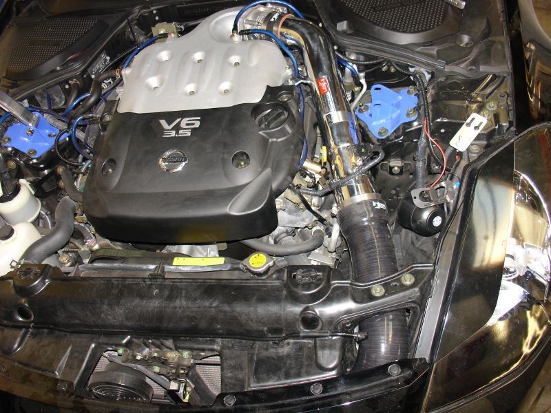 Injen 03-06 350Z 3.5L V6 Polished Cold Air Intake-Cold Air Intakes-Grocery Getter Performance