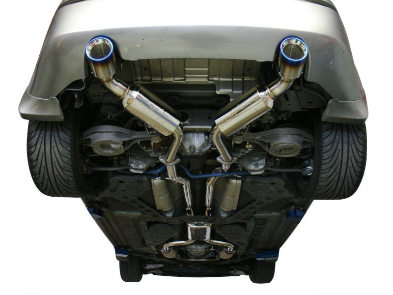 Injen 03-08 350Z Dual 60mm SS Cat-Back Exhaust w/ Built In Resonated X-Pipe-Catback-Grocery Getter Performance