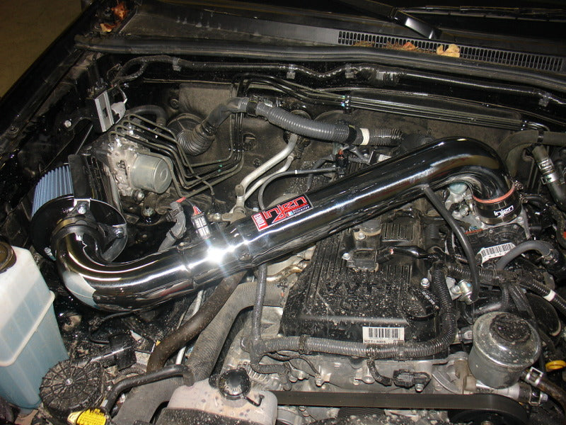 Injen 05-20 Toyota Tacoma 2.7L Polished Power-Flow Air Intake w/ MR Tech/Heat Shield-Cold Air Intakes-Grocery Getter Performance