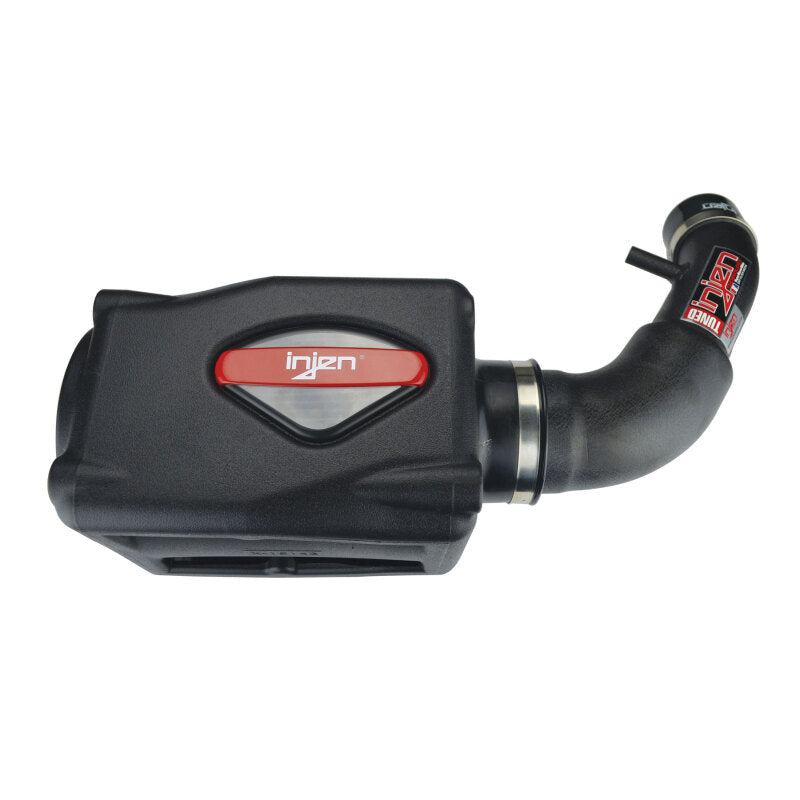 Injen 07-09 Wrangler 3.8L V6 w/ Box Wrinkle Black Power-Flow Air Intake System-Cold Air Intakes-Grocery Getter Performance