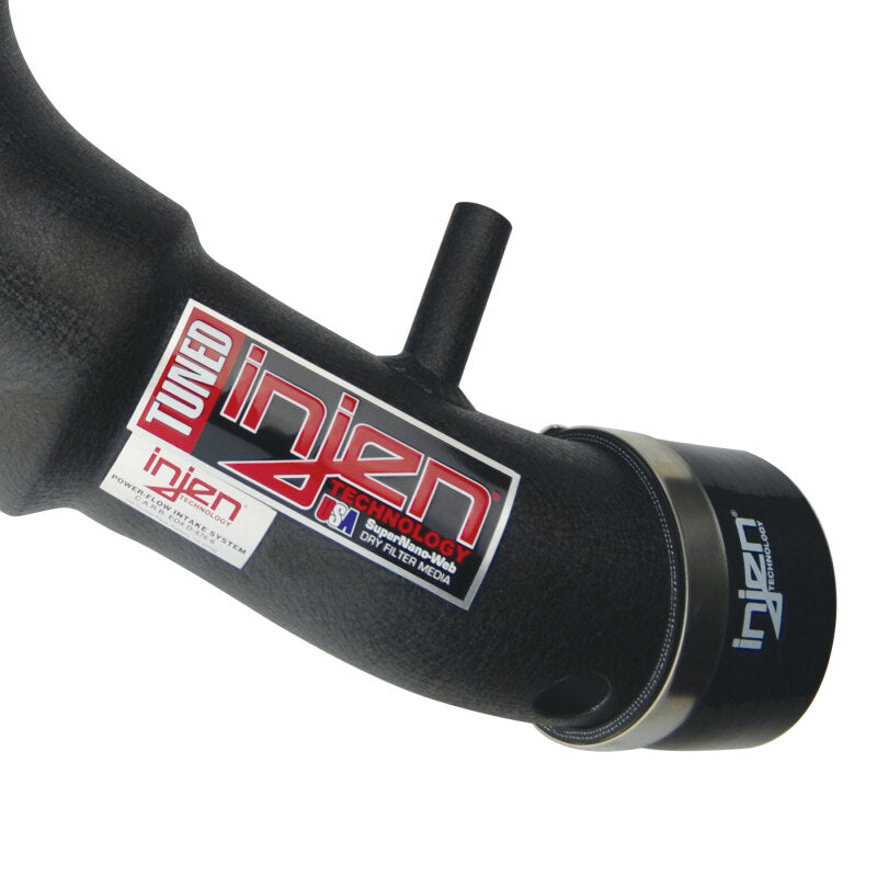 Injen 07-09 Wrangler 3.8L V6 w/ Box Wrinkle Black Power-Flow Air Intake System-Cold Air Intakes-Grocery Getter Performance