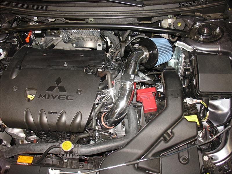 Injen 08-13 Lancer/Outlander Sport 2.0L 4 Cyl. Polished Short Ram Intake w/ MR Tech/Air Fusion-Cold Air Intakes-Grocery Getter Performance