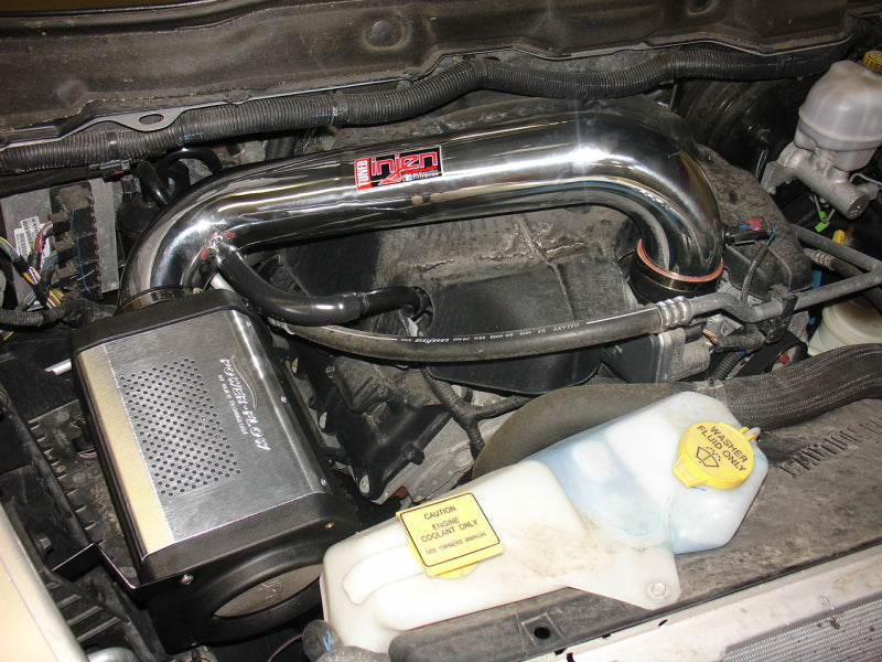 Injen 09-10 Dodge Ram Truck 5.7L-V8 HEMI Power Flow w/ Box Wrinkle Black Power-Flow Air Intake Syste-Cold Air Intakes-Grocery Getter Performance