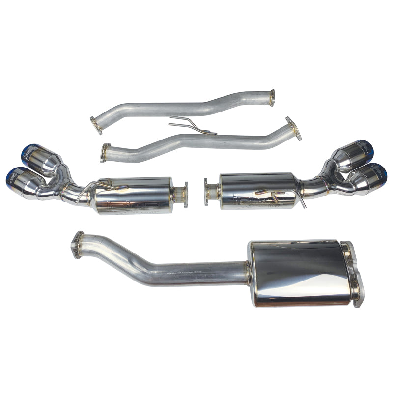 Injen 10-13 Hyundai Genesis Coupe 2.0L(t) 4cyl SS Exhaust w/ 76mm Y-Pipe Resonator/Molded SS Flanges-Catback-Grocery Getter Performance