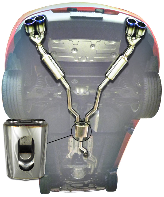 Injen 10-13 Hyundai Genesis Coupe 2.0L(t) 4cyl SS Exhaust w/ 76mm Y-Pipe Resonator/Molded SS Flanges-Catback-Grocery Getter Performance