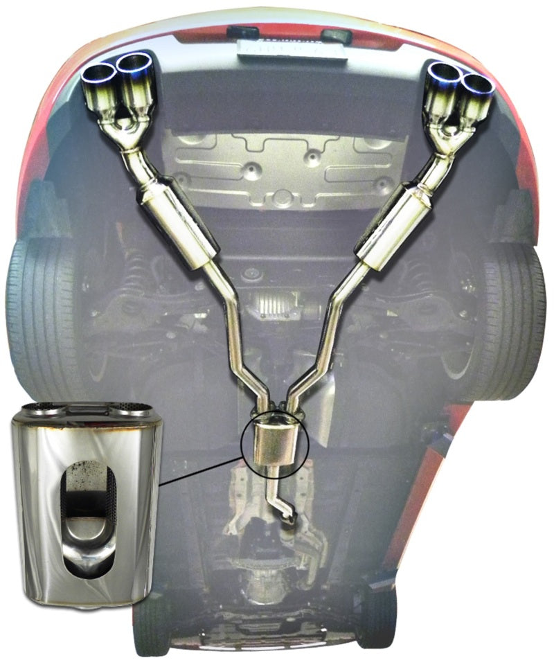 Injen 10-13 Hyundai Genesis Coupe 2.0L(t) 4cyl SS Exhaust w/ 76mm Y-Pipe Resonator/Molded SS Flanges-Catback-Grocery Getter Performance