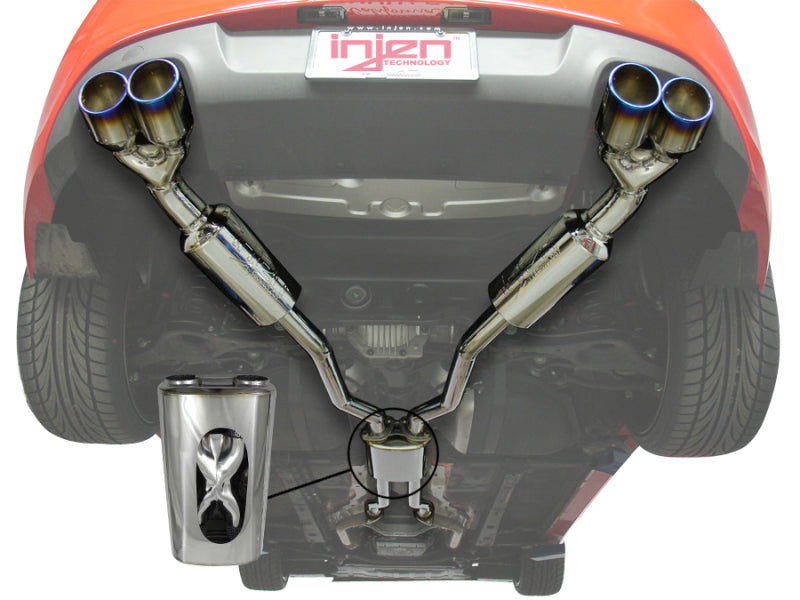 Injen 10-15 Hyundai Genesis Coupe 3.8L V6 SS CB Exhaust w/ Quad Titanium Tips-Catback-Grocery Getter Performance