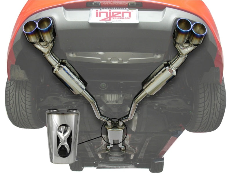 Injen 10-15 Hyundai Genesis Coupe 3.8L V6 SS CB Exhaust w/ Quad Titanium Tips-Catback-Grocery Getter Performance