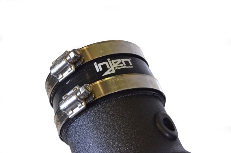 Injen 11-20 Dodge Challenger SRT-8 6.4L V8 Wrinkle Black Power-Flow Short Ram Intake-Cold Air Intakes-Grocery Getter Performance