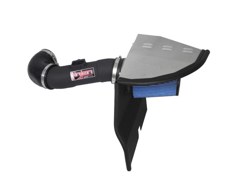 Injen 12-14 Chev Camaro SRI 3.6L V6 Wrinkle Black Short Ram Pwr-Flow Intake Sys w/MR Tech&Air Fusion-Cold Air Intakes-Grocery Getter Performance