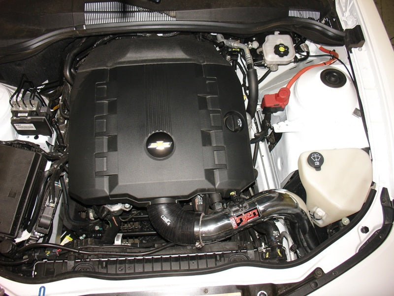 Injen 12-14 Chev Camaro SRI 3.6L V6 Wrinkle Black Short Ram Pwr-Flow Intake Sys w/MR Tech&Air Fusion-Cold Air Intakes-Grocery Getter Performance