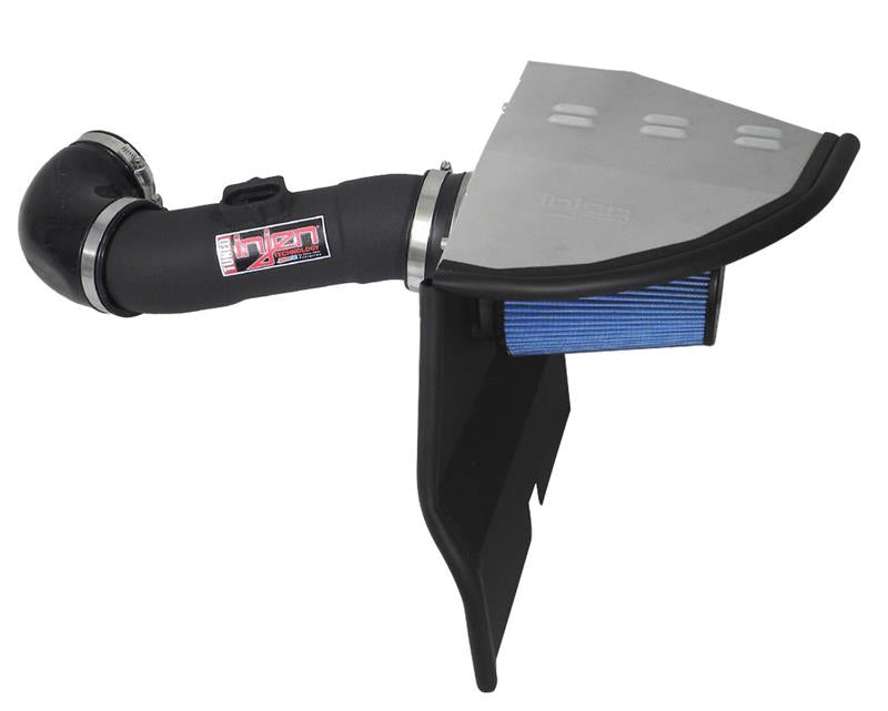Injen 12-14 Chev Camaro SRI 3.6L V6 Wrinkle Black Short Ram Pwr-Flow Intake Sys w/MR Tech&Air Fusion-Cold Air Intakes-Grocery Getter Performance
