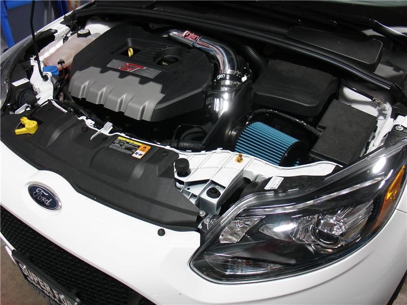 Injen 13-14 Ford Focus ST 2.0L (t) 4cyl Black Short Ram Intake w/MR Tech & Heat Shield-Cold Air Intakes-Grocery Getter Performance