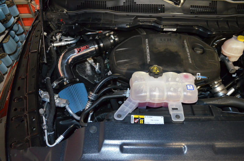Injen 14-18 Dodge Ram 3.0L V6 Wrinkle Black Power-Flow Short Ram Intake-Cold Air Intakes-Grocery Getter Performance