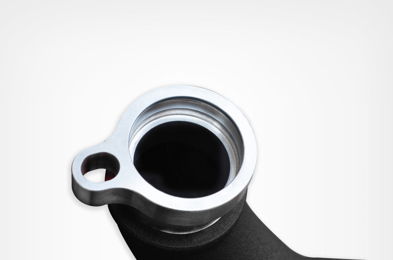 Injen 15-16 BMW M3(F80)/M4 (F82/83) 3.0L L6 Twin Turbo 2PC Aluminum Int. Charge Pipe - Wrinkle Black-Intercooler Pipe Kits-Grocery Getter Performance