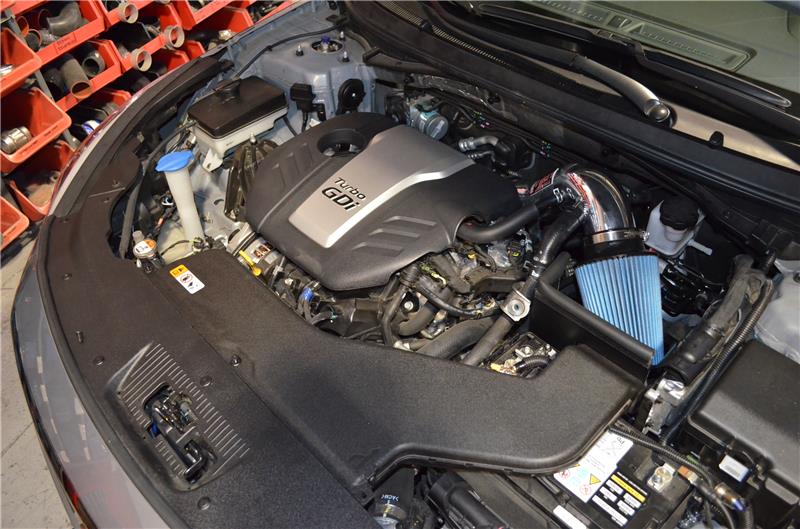 Injen 15-18 Hyundai Sonata 1.6L (t) Polished Short Ram Intake w/ Heat Shield-Cold Air Intakes-Grocery Getter Performance
