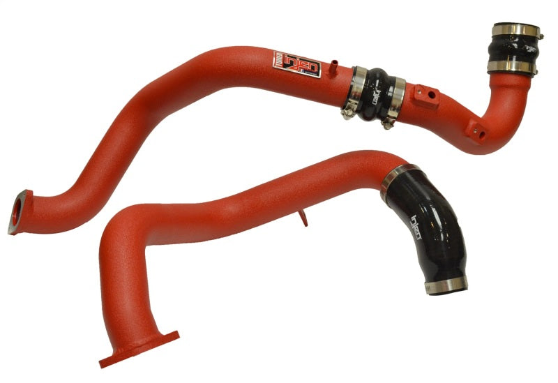 Injen 16-20 Honda Civic 1.5L Turbo Aluminum Intercooler Piping Kit - Wrinkle Red-Intercooler Pipe Kits-Grocery Getter Performance